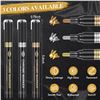 Image 1 : Liquid Mirror Chrome Markers - 3 Colors - Gold, Silver & Copper - New