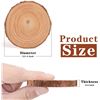 Image 4 : Unfinished Natural Wood Slices - 30Pcs - 3.5"- 4" Round - New