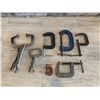 Image 1 : Lot of 5 C-Clamps & Two Welding "Locking" C Clamps
