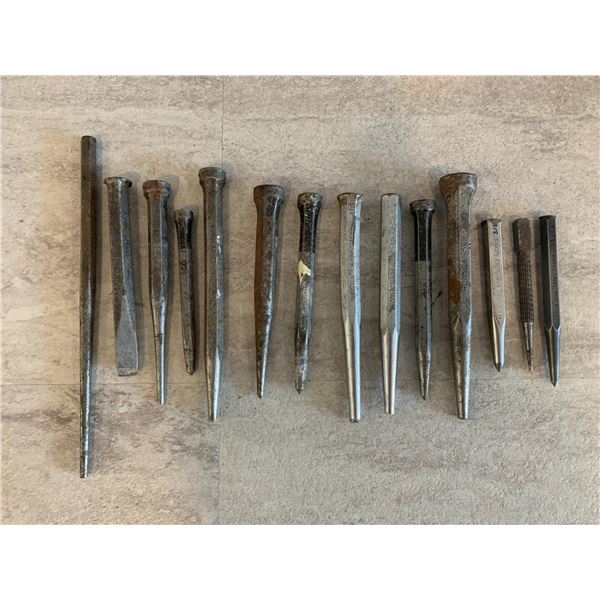 Lot of 14 Assorted Punches