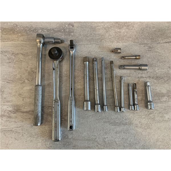 Lot of 3 Wratches & Several Assorted Extensions