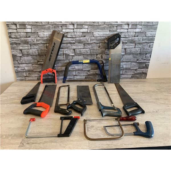 Lot of 13 Smaller Saws
