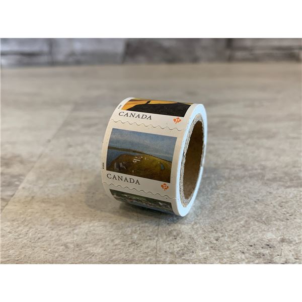 Roll of Canada Post Permanent Domestic Rate Stamps - 100 Stamps Per Roll - "From Far and Wide 2020" 
