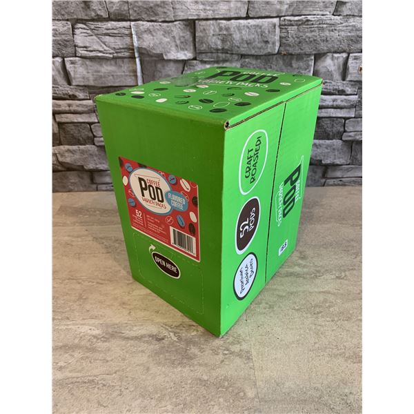 Coffee Pod Variety Pack of 52 Single Serve Flavored Coffee Pods - Compatible w/ Keurig -