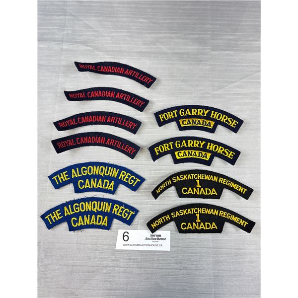 Lot of Vintage Canadian Military Cloth Patches