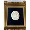 Image 2 : Nicely Framed 5"x 5" Mother of Pearl Cameo Pendant