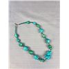 Image 3 : Blue & Green Skull Stone Necklace & Skull Bracelet