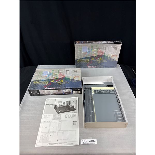 2 Garage Model Kits 1 Sealed 1 Open