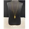 Image 1 : Gold Plated Pendant with Chain Necklace