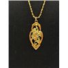 Image 2 : Gold Plated Pendant with Chain Necklace