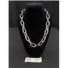 Image 1 : SilverPlated Links Necklace Marked MERX