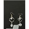 Image 2 : Pair of Silver Plated CZ Stones Earrings