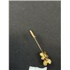 Image 3 : Vintage Australian Black Opal Triplet Stone Stick Pin