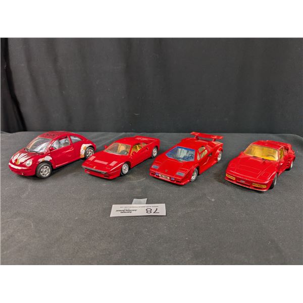 Lot of 4 1:24 Scale Diecast Cars