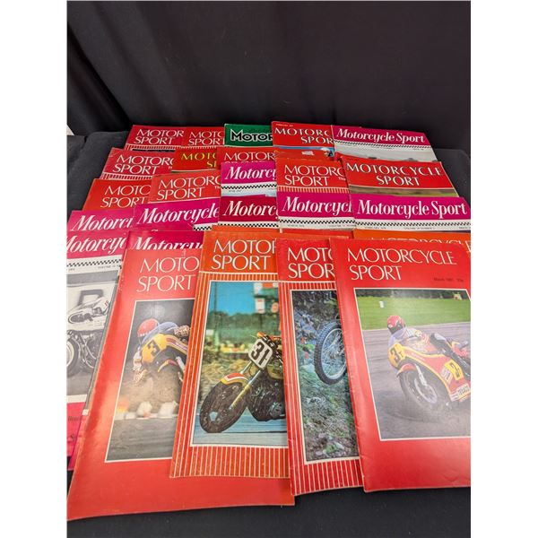 Lot of Vintage Motorcycle Sport Magazines