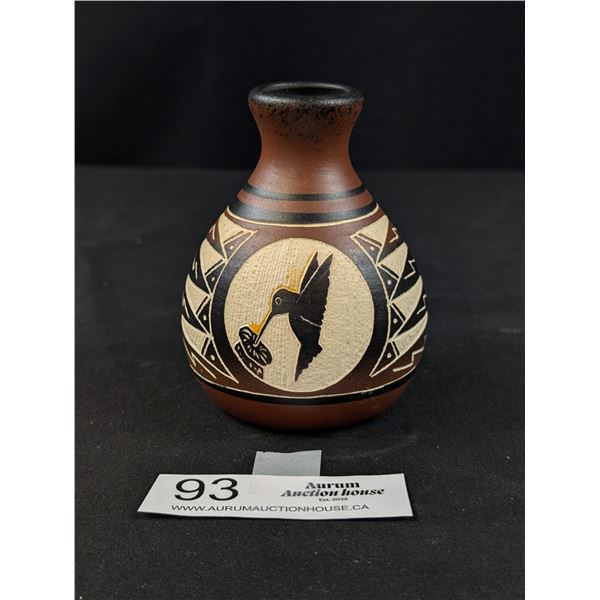 signed Edgewater Navajo Pottery Vase