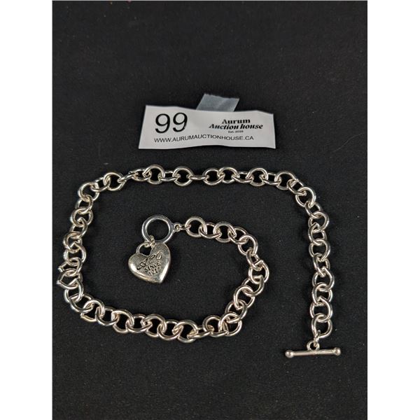 A.E.O. Heavy Gauge Silver Tone Necklace