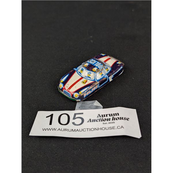 1950;s Japanese Tin Litho Police Car Nice Item