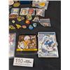 Image 2 : Vintage Lot of Sports Cards, Pins and Novelty Tokens