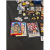 Image 3 : Vintage Lot of Sports Cards, Pins and Novelty Tokens
