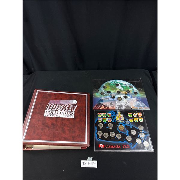 Large Binder Full of NHL Trading Cards