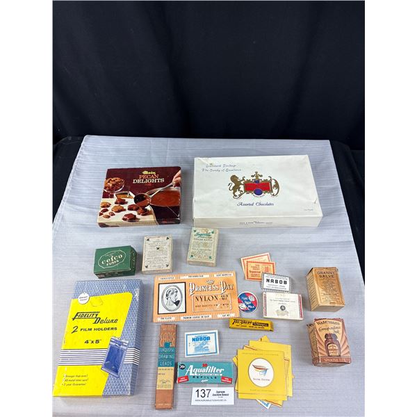 Shoebox Lot of Old Advertising