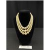 Image 1 : Vintage Triple Strand Graduated Pearls Necklace