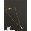 Image 3 : Vintage Gold w/ Australian Opal Stone Pendant + Chain Necklace