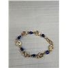 Image 2 : Pretty Gold Plated w/ Blue Stones Bracelets