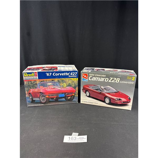 2 Model Sets, 67 Corvette and 94 Camero, Looks Complete
