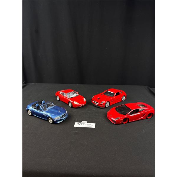 Lot of 4 1/24th Diecast Cars