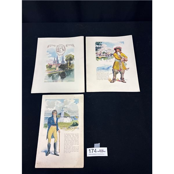 3x 1950s + 60s Canadian Pacific Menus Empress of England and France