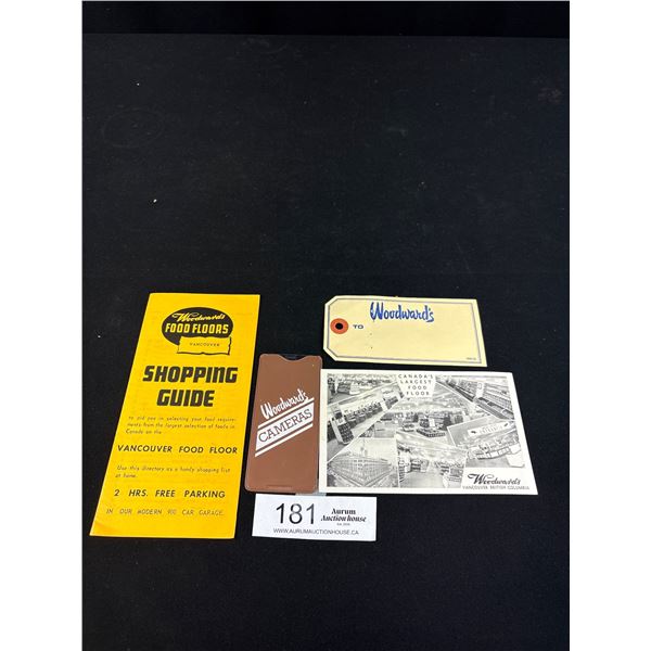 4 Vintage Woodwards Items