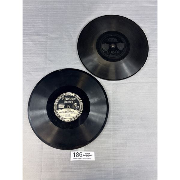 2 (Thick) Edison Records Very Early Recordings