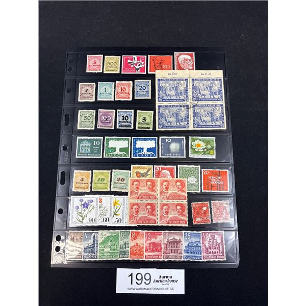 Germany Mint and Cancelled Stamp Seletion, Early To Modern To MoDERN Issues with Sets and Blocks