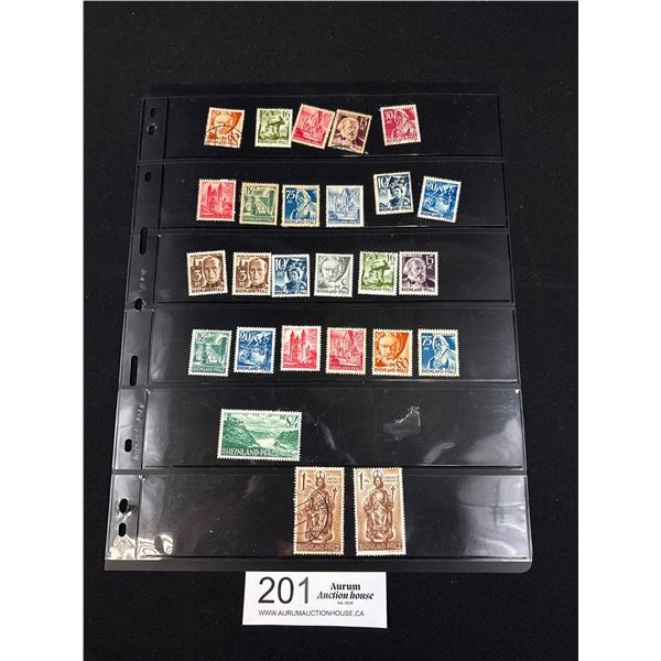Reinland Pfalz Stamp Selection Mint and Cancelled Issues