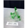 Image 4 : Nice Vintage Uranium Glass Candle Stick