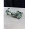 Image 7 : 2 Nice Soap Stone Pieces Eskimo on Whale and Whale By Itself, Longest 10" Long