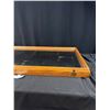 Image 2 : 33" x  20" Glass Display Case in Very Good Condition NO SHIPPING