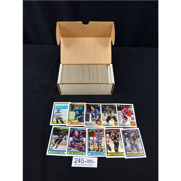 Box of Topps 1990/91 NHL Trading Cards
