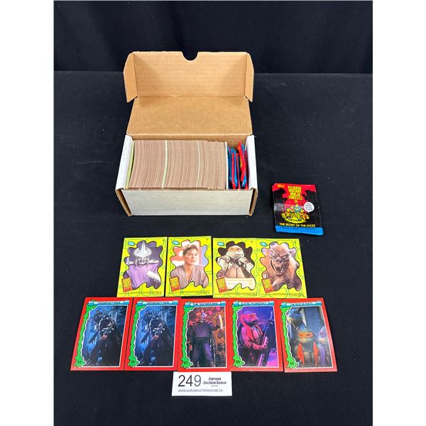 Box of Teenage Mutant Ninja Turtles 2 Trading Cards, 2 Complete Sets 4 Spares