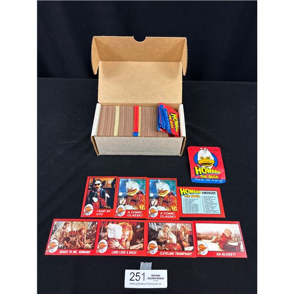 Box of Howard The Duck Trading Cards, 1 Complete Set w/ Stickers, 1 Complete Set  w/o Stickers + Spa