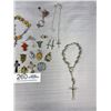 Image 4 : Lot of Cross Pendants , Religious Charms + Pendants Bracelets etc