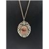 Image 2 : European Crafted Silver Tone Pendant w/ Chain Necklace