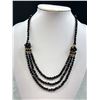 Image 2 : Vintage Black Crystal Beads Necklace