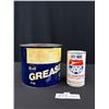 Image 1 : 5 lb Gulf Grease Tin Full + Jet Ace Gas Conditioner Tin, Full