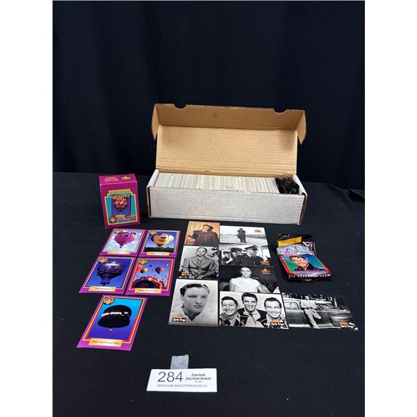 Box of 1992 Elvis 1,2 and 3 Series + 92 Limited Edition Hot Air Trading Cards