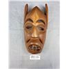 Image 1 : 15" Tall Hand Carved Vintage Wooden Mask