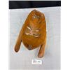 Image 2 : 15" Tall Hand Carved Vintage Wooden Mask