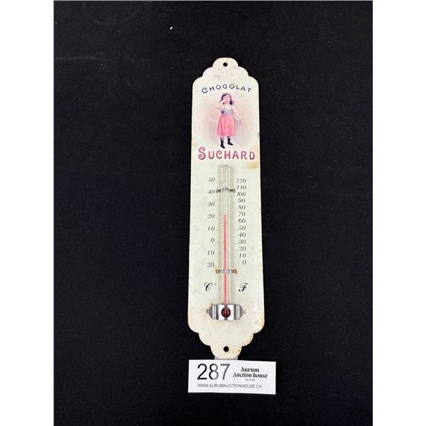 Vintage Chocolat Suchard Thermometer 11" Tall